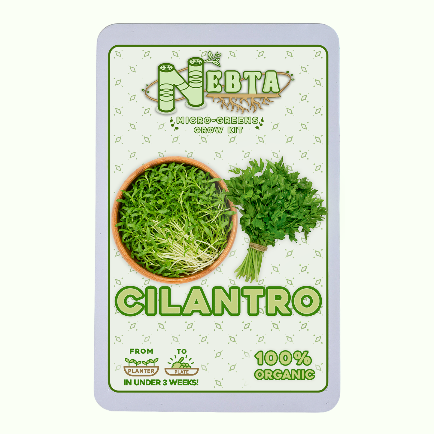 Nebta MicroGreens Grow Kit | Cilantro