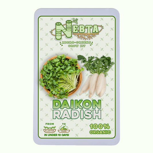 Nebta MicroGreens Grow Kit | Daikon Radish