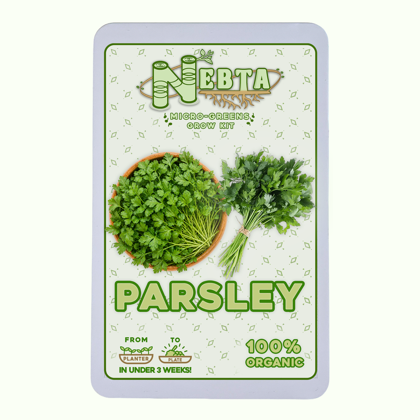 Nebta MicroGreens Grow Kit | Parsley